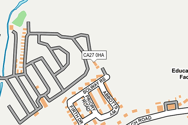 CA27 0HA map - OS OpenMap – Local (Ordnance Survey)