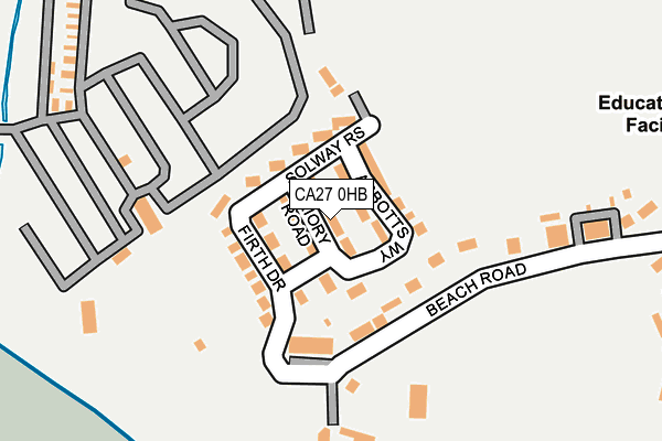 CA27 0HB map - OS OpenMap – Local (Ordnance Survey)