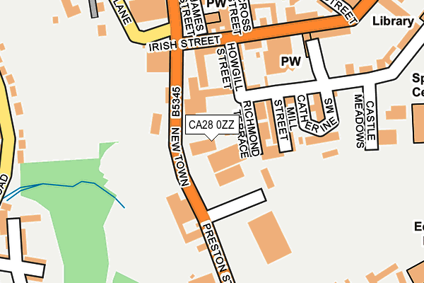 CA28 0ZZ map - OS OpenMap – Local (Ordnance Survey)