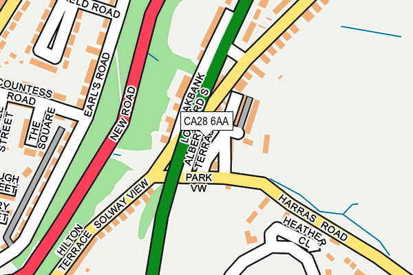 CA28 6AA map - OS OpenMap – Local (Ordnance Survey)