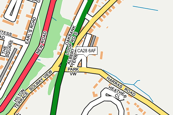 CA28 6AF map - OS OpenMap – Local (Ordnance Survey)