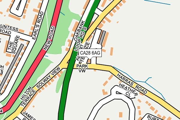 CA28 6AG map - OS OpenMap – Local (Ordnance Survey)