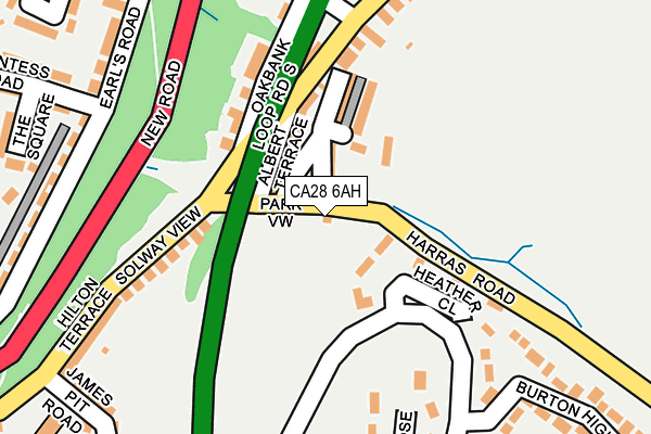 CA28 6AH map - OS OpenMap – Local (Ordnance Survey)