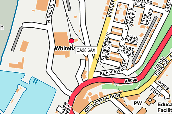 CA28 6AX map - OS OpenMap – Local (Ordnance Survey)