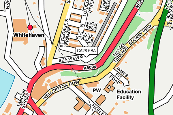 CA28 6BA map - OS OpenMap – Local (Ordnance Survey)