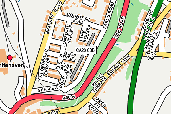 CA28 6BB map - OS OpenMap – Local (Ordnance Survey)