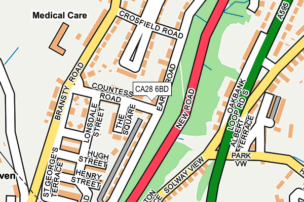 CA28 6BD map - OS OpenMap – Local (Ordnance Survey)