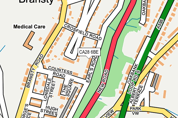 CA28 6BE map - OS OpenMap – Local (Ordnance Survey)