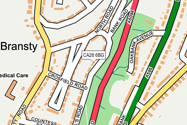 CA28 6BG map - OS OpenMap – Local (Ordnance Survey)