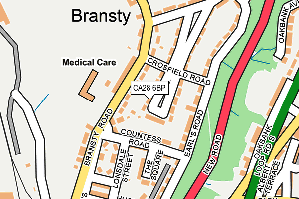 CA28 6BP map - OS OpenMap – Local (Ordnance Survey)