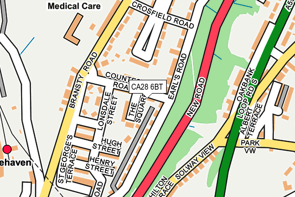 CA28 6BT map - OS OpenMap – Local (Ordnance Survey)