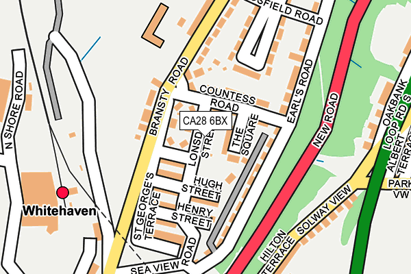 CA28 6BX map - OS OpenMap – Local (Ordnance Survey)