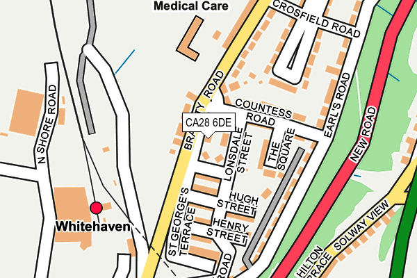 CA28 6DE map - OS OpenMap – Local (Ordnance Survey)