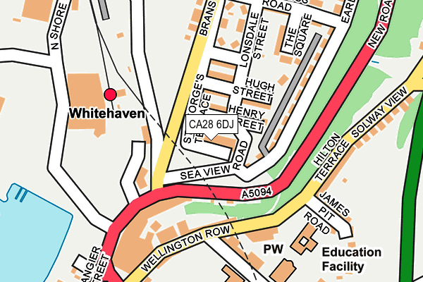 CA28 6DJ map - OS OpenMap – Local (Ordnance Survey)