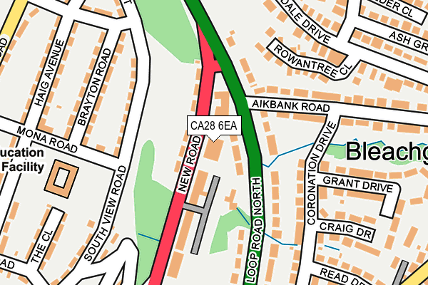 CA28 6EA map - OS OpenMap – Local (Ordnance Survey)