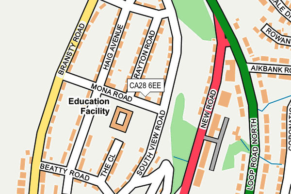 CA28 6EE map - OS OpenMap – Local (Ordnance Survey)