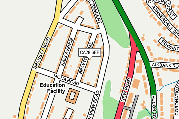 CA28 6EF map - OS OpenMap – Local (Ordnance Survey)