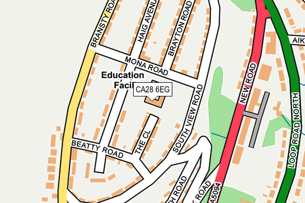 CA28 6EG map - OS OpenMap – Local (Ordnance Survey)