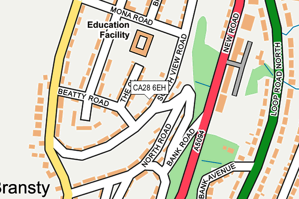 CA28 6EH map - OS OpenMap – Local (Ordnance Survey)