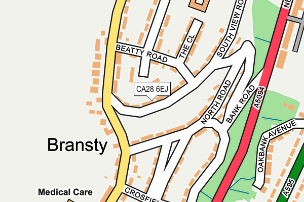 CA28 6EJ map - OS OpenMap – Local (Ordnance Survey)