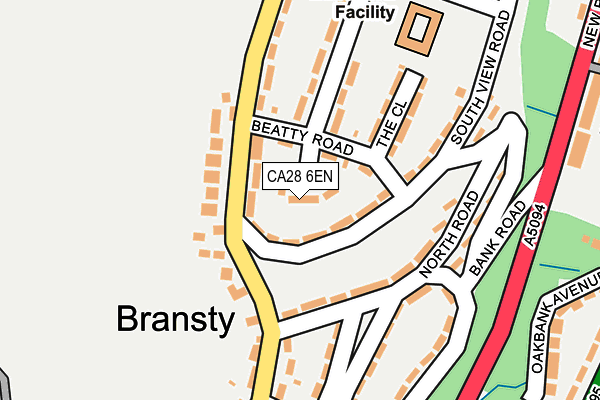 CA28 6EN map - OS OpenMap – Local (Ordnance Survey)