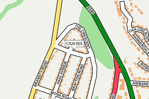 CA28 6ES map - OS OpenMap – Local (Ordnance Survey)