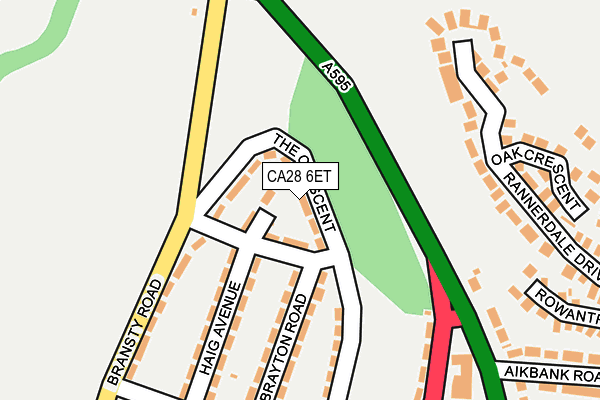 CA28 6ET map - OS OpenMap – Local (Ordnance Survey)