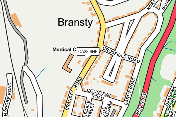 CA28 6HF map - OS OpenMap – Local (Ordnance Survey)