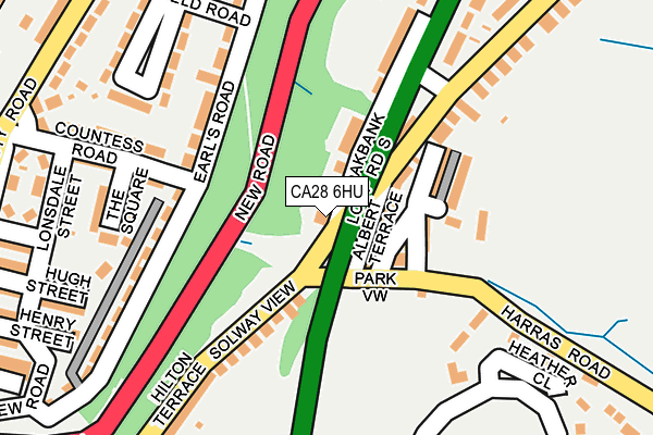 CA28 6HU map - OS OpenMap – Local (Ordnance Survey)