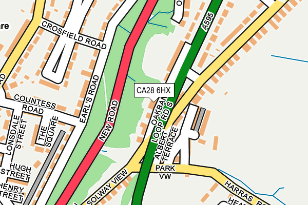 CA28 6HX map - OS OpenMap – Local (Ordnance Survey)