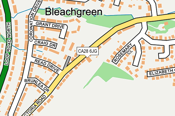 CA28 6JG map - OS OpenMap – Local (Ordnance Survey)