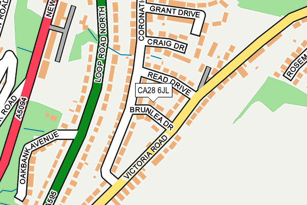 CA28 6JL map - OS OpenMap – Local (Ordnance Survey)