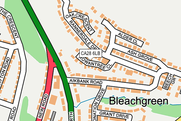 CA28 6LB map - OS OpenMap – Local (Ordnance Survey)