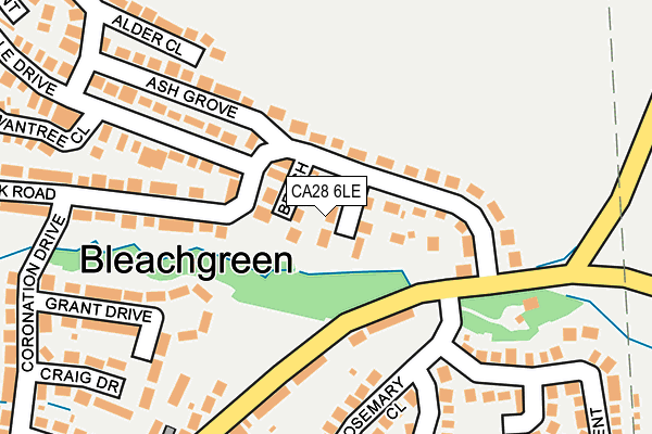 CA28 6LE map - OS OpenMap – Local (Ordnance Survey)