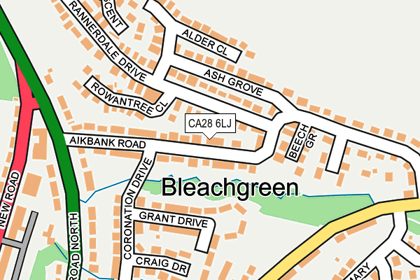 CA28 6LJ map - OS OpenMap – Local (Ordnance Survey)