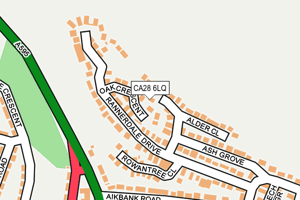 CA28 6LQ map - OS OpenMap – Local (Ordnance Survey)