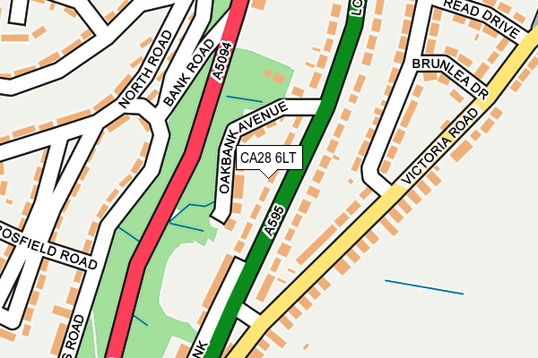 CA28 6LT map - OS OpenMap – Local (Ordnance Survey)