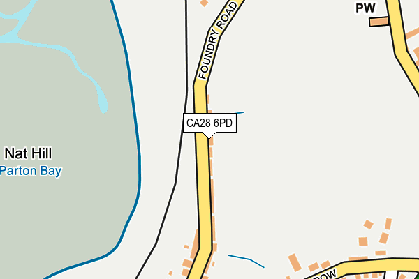 CA28 6PD map - OS OpenMap – Local (Ordnance Survey)