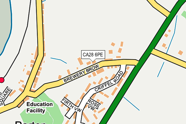 CA28 6PE map - OS OpenMap – Local (Ordnance Survey)