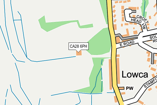 CA28 6PH map - OS OpenMap – Local (Ordnance Survey)