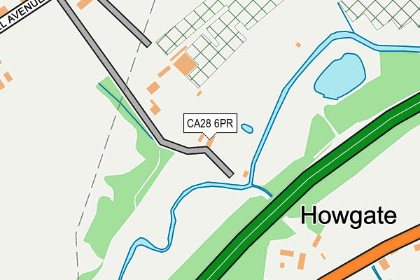 CA28 6PR map - OS OpenMap – Local (Ordnance Survey)