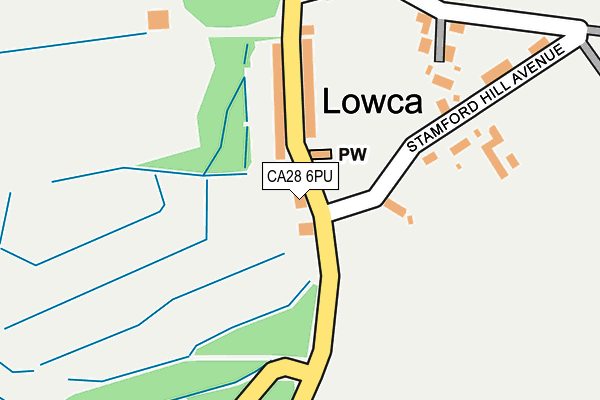 CA28 6PU map - OS OpenMap – Local (Ordnance Survey)