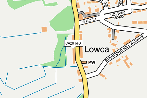 CA28 6PX map - OS OpenMap – Local (Ordnance Survey)