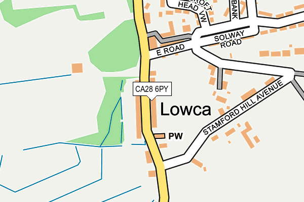 CA28 6PY map - OS OpenMap – Local (Ordnance Survey)