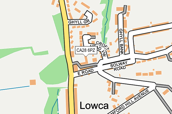 CA28 6PZ map - OS OpenMap – Local (Ordnance Survey)