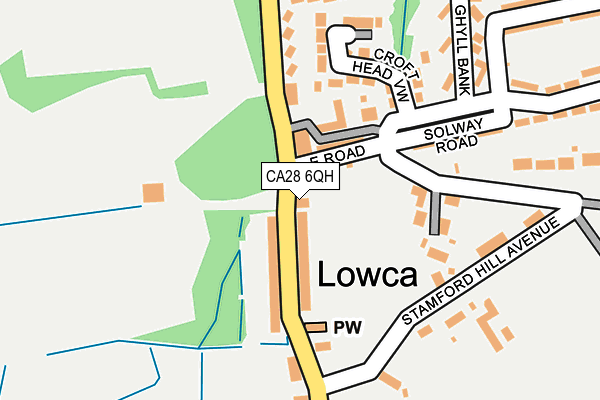 CA28 6QH map - OS OpenMap – Local (Ordnance Survey)