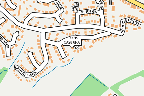 CA28 6RA map - OS OpenMap – Local (Ordnance Survey)