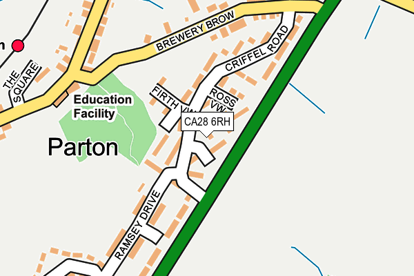 CA28 6RH map - OS OpenMap – Local (Ordnance Survey)