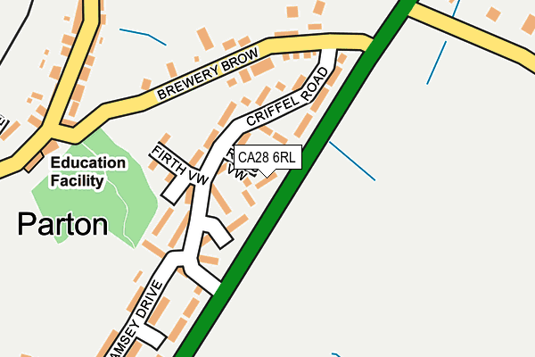 CA28 6RL map - OS OpenMap – Local (Ordnance Survey)