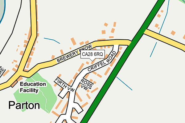 CA28 6RQ map - OS OpenMap – Local (Ordnance Survey)